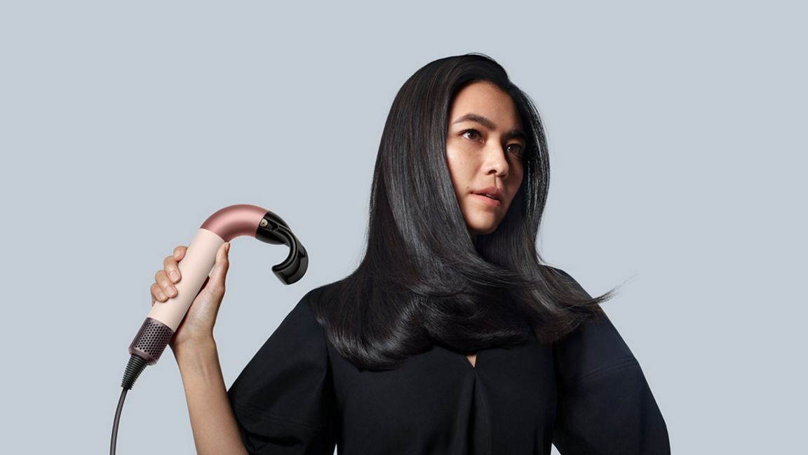 Dyson Airwrap precision — intelligent heat capped at 150°C